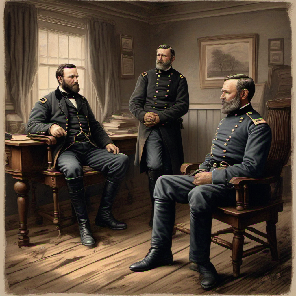 1865年4月9日：阿波马托克斯法院的握手，结束四年的血腥内战