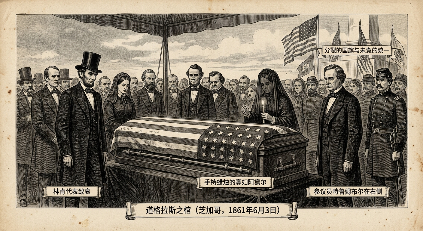 1861年6月3日：斯蒂芬·道格拉斯之死——总统竞选对手的悲剧终结