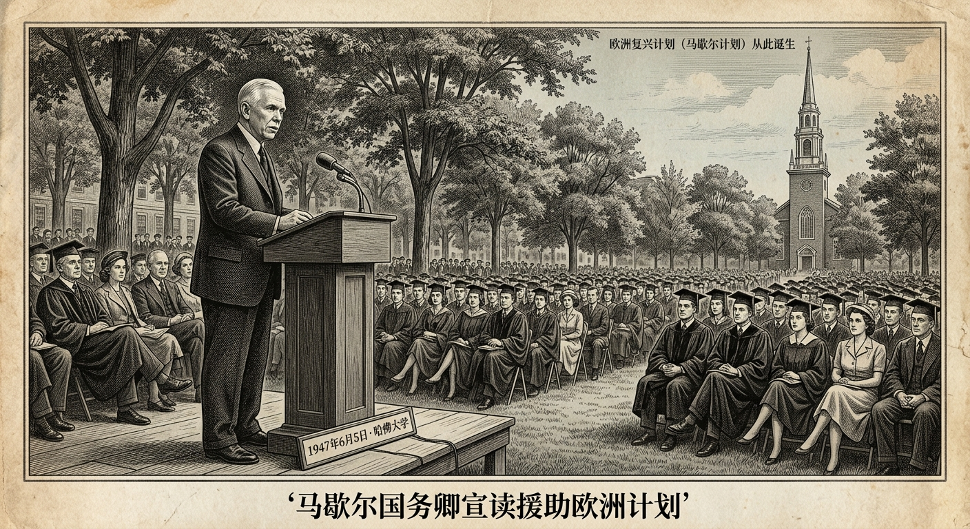 1947年6月5日：马歇尔计划的诞生——欧洲复兴的转折点