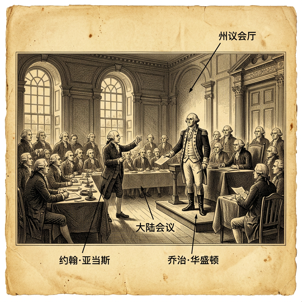 1775年6月15日:大陆军总司令乔治·华盛顿的任命