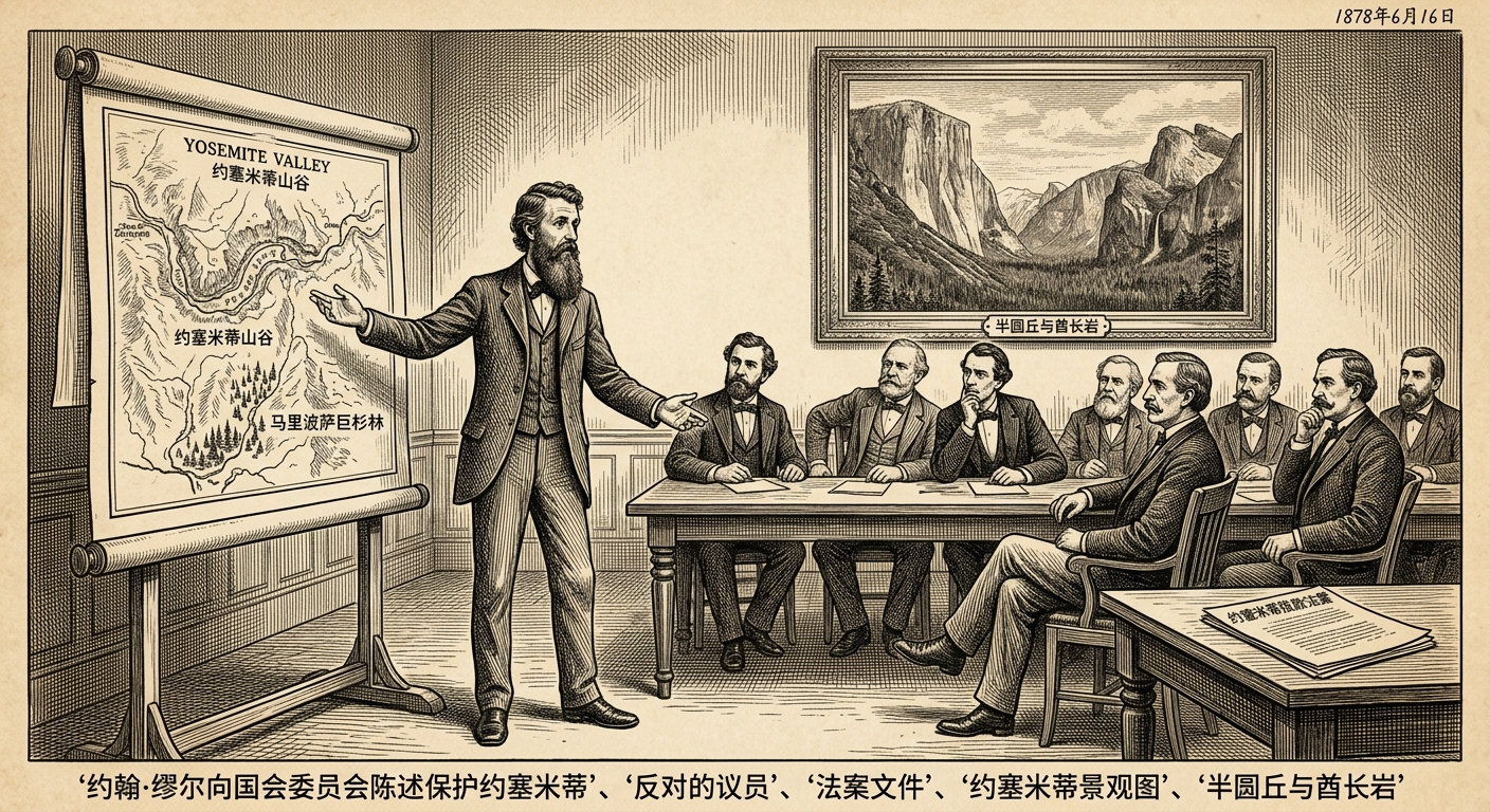 1878年6月16日:约翰·缪尔与自然保护的诞生——约塞米蒂法案签署