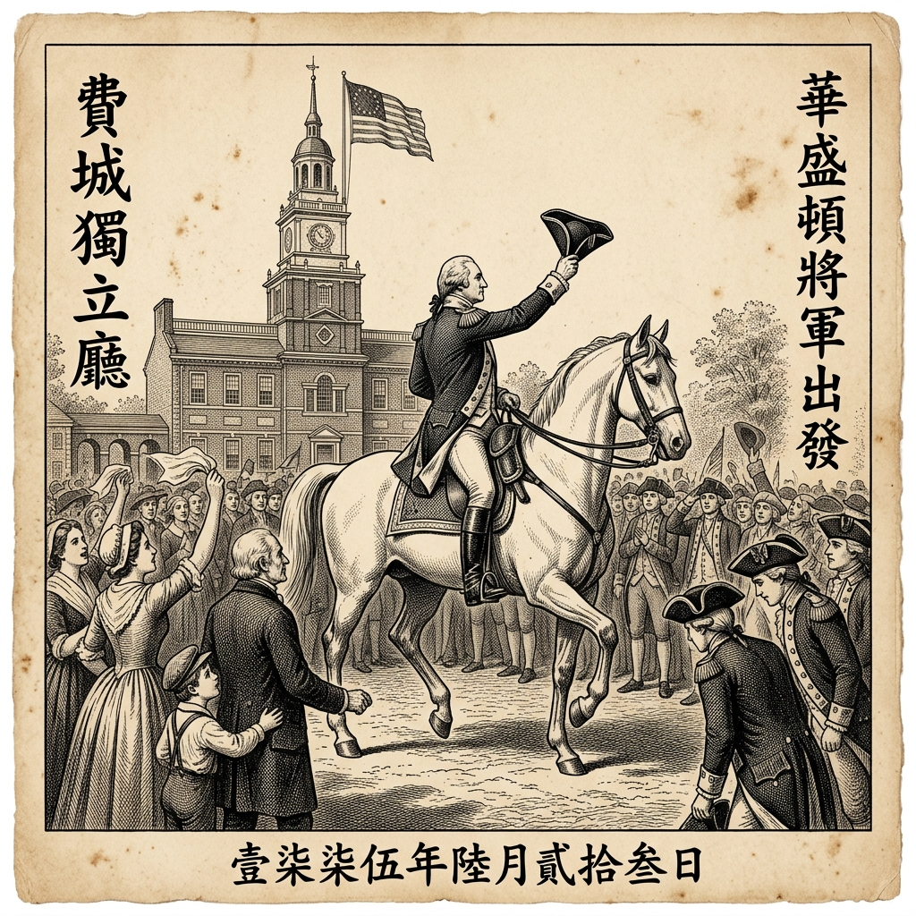 1775年6月23日：华盛顿接过大陆军指挥权——一场改变美国的交接