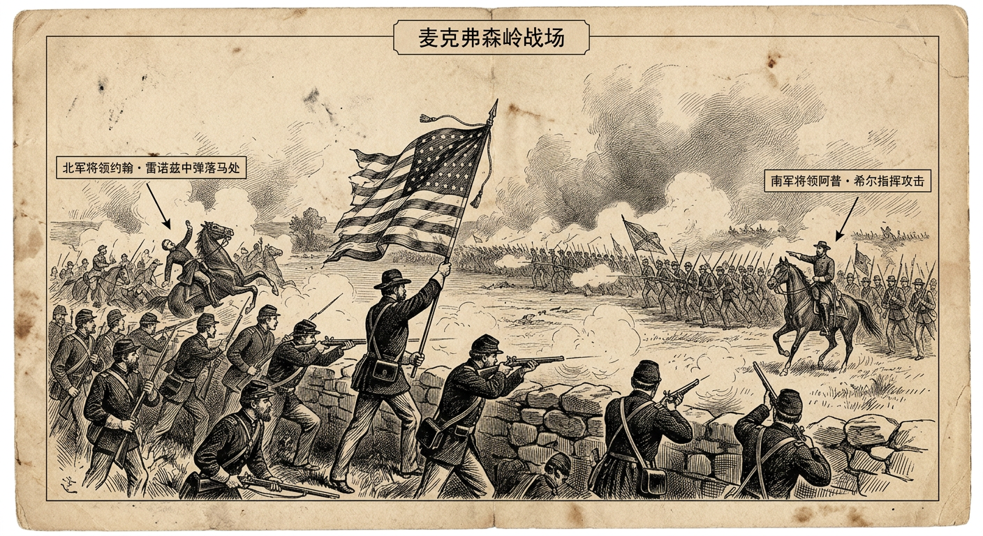 1863年7月1日：葛底斯堡战役的第一天——转折点的开端