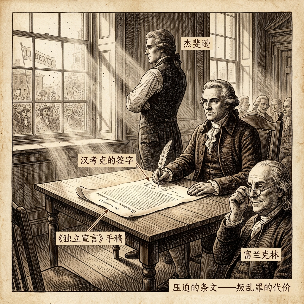 1776年7月4日：独立宣言的签署与美利坚合众国的诞生