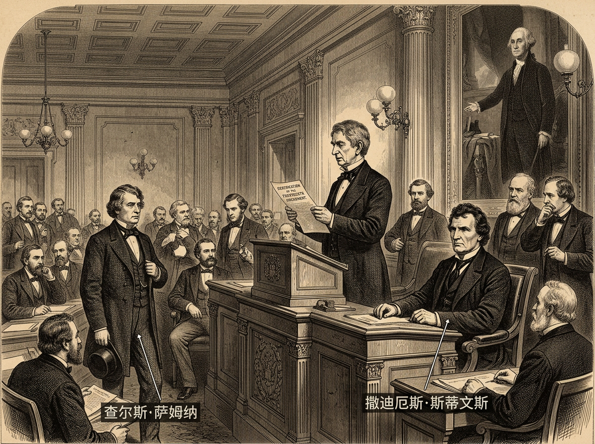 1868年7月9日：第十四条修正案，美国第二次建国