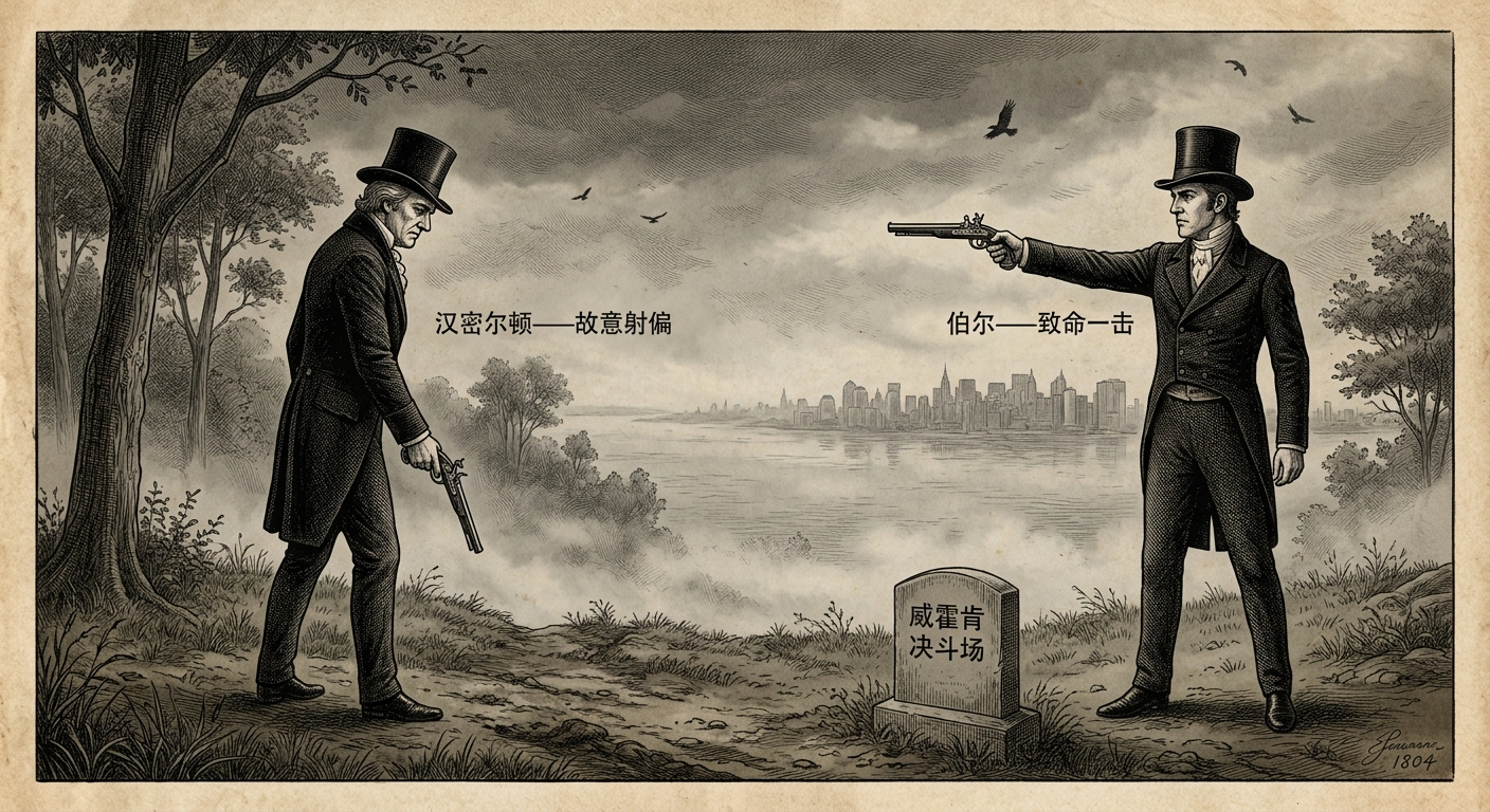 1804年7月11日：汉密尔顿与伯尔的决斗——美国早期政治暴力的巅峰时刻