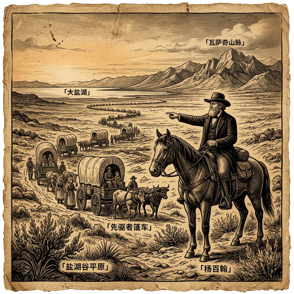 1847年7月24日：摩门教徒的“正确的地方”——杨百翰抵达盐湖谷