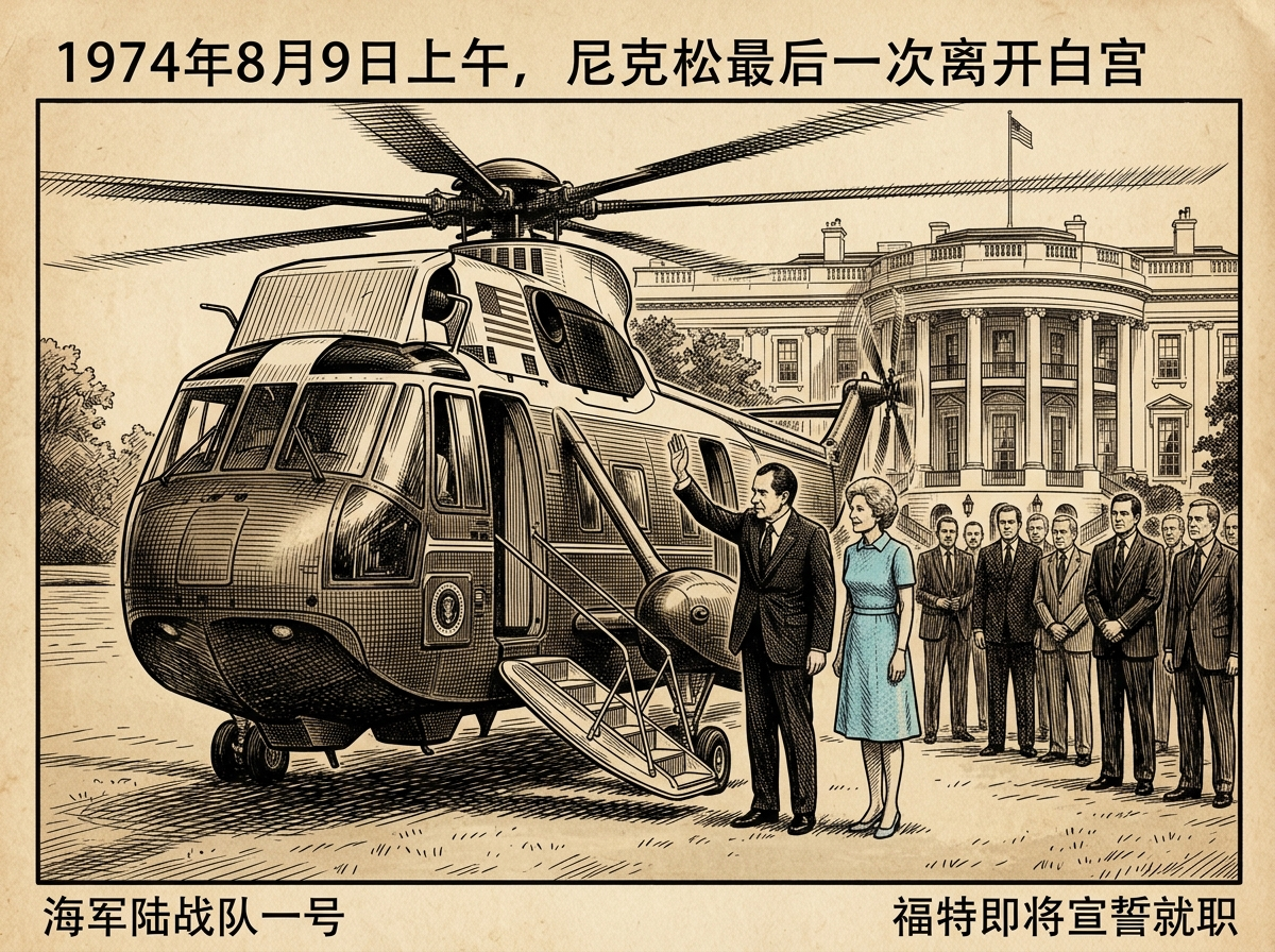 1974年8月9日：尼克松辞职——美国历史上唯一一位辞职的总统