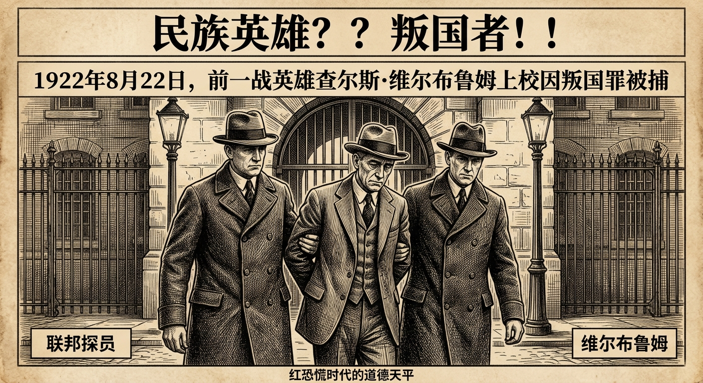 1922年8月22日：民族英雄与叛国者——维尔布鲁姆事件引爆美国政治地震