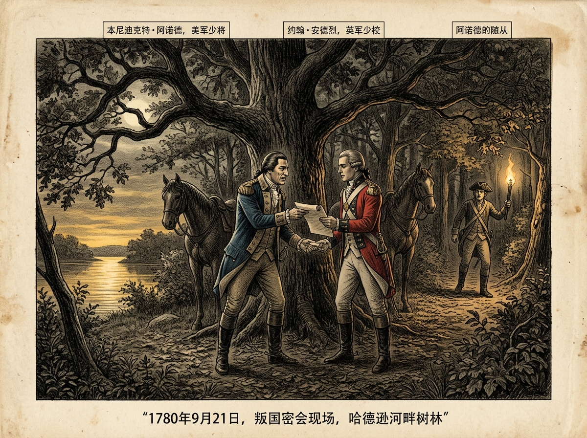 1780年9月21日：阿诺德叛国密会——改变美国独立战争的一天