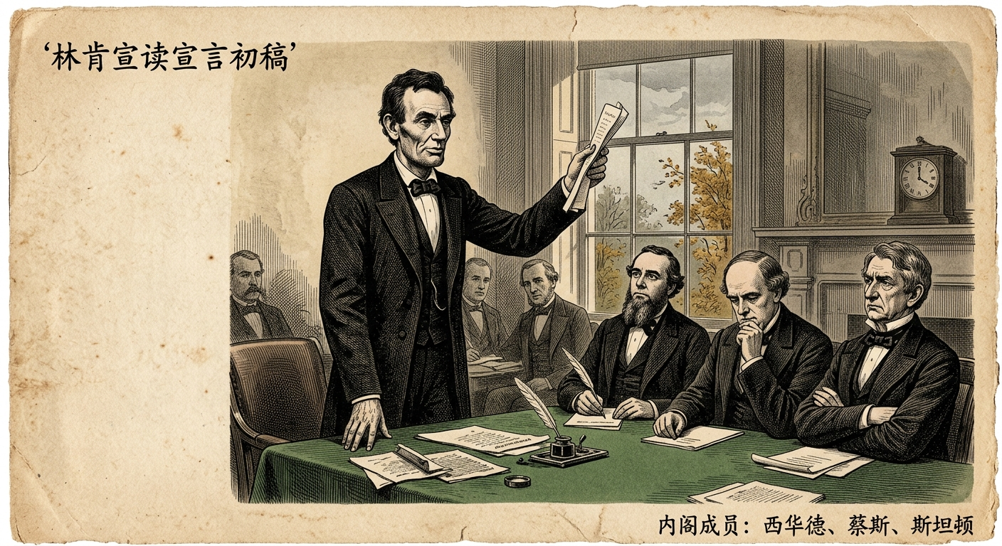 1862年9月22日：林肯发布《解放黑人奴隶宣言》初稿