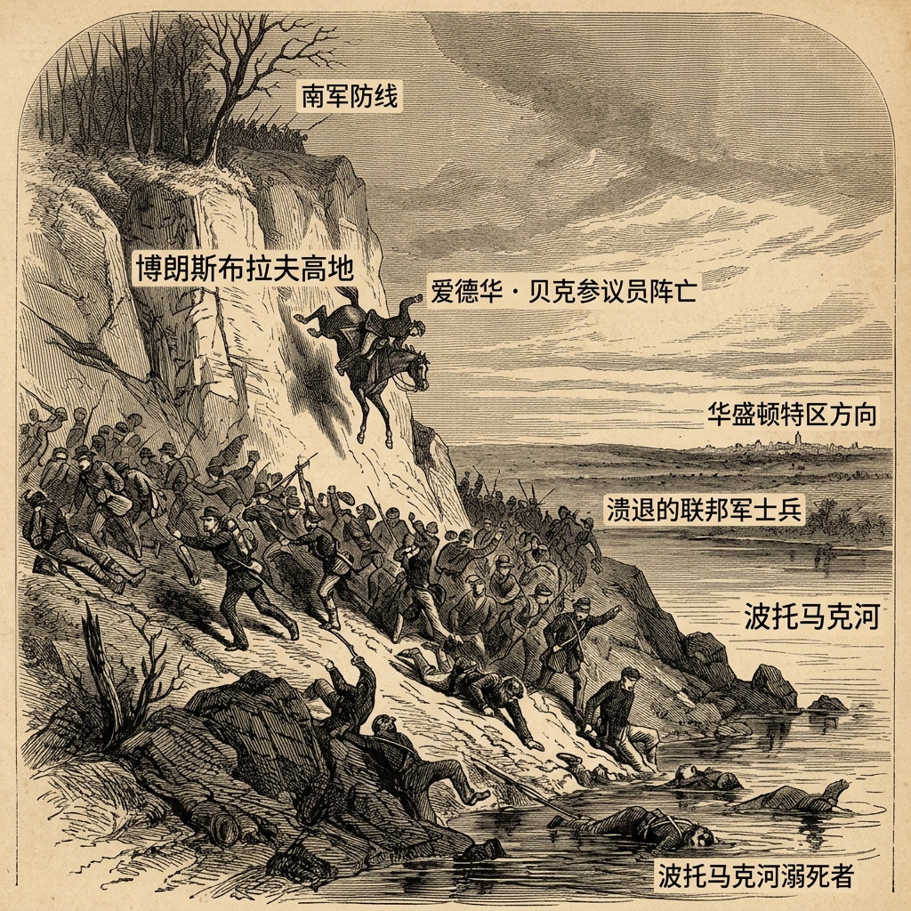 1861年10月21日：博朗斯布拉夫战役——一位参议员之死如何改变了美国国会与战争的关系